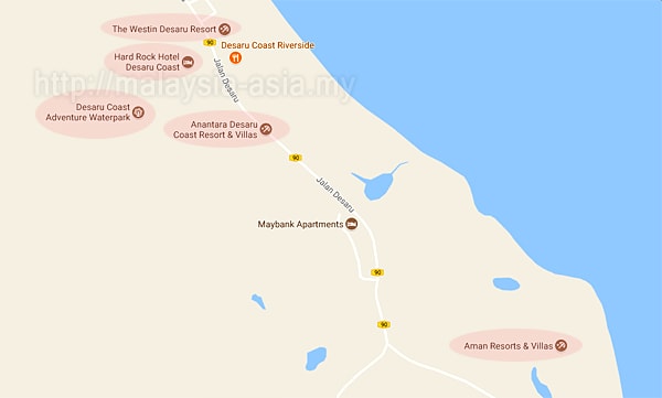 Desaru Coast Desaru Coast Map