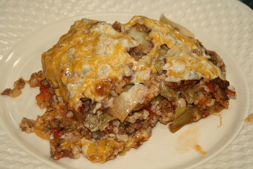 Big Dude's Eclectic Ramblings Deconstructed Cabbage Roll Casserole