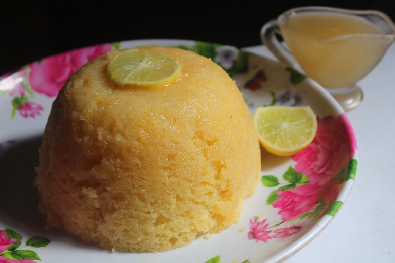 Steamed Lemon Pudding with Lemon Sauce Yummy Tummy