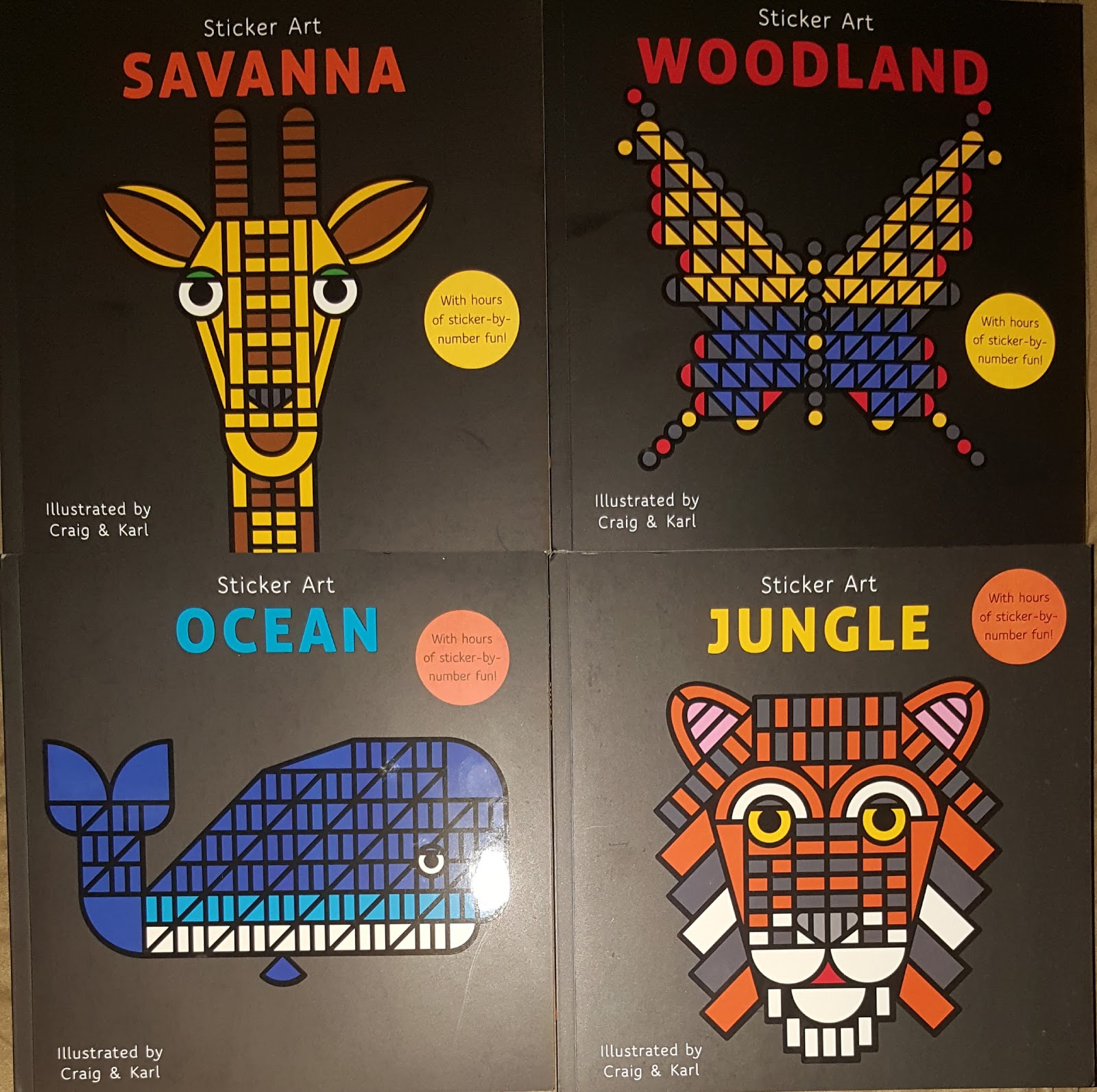 Sticker Art Books Giveaway