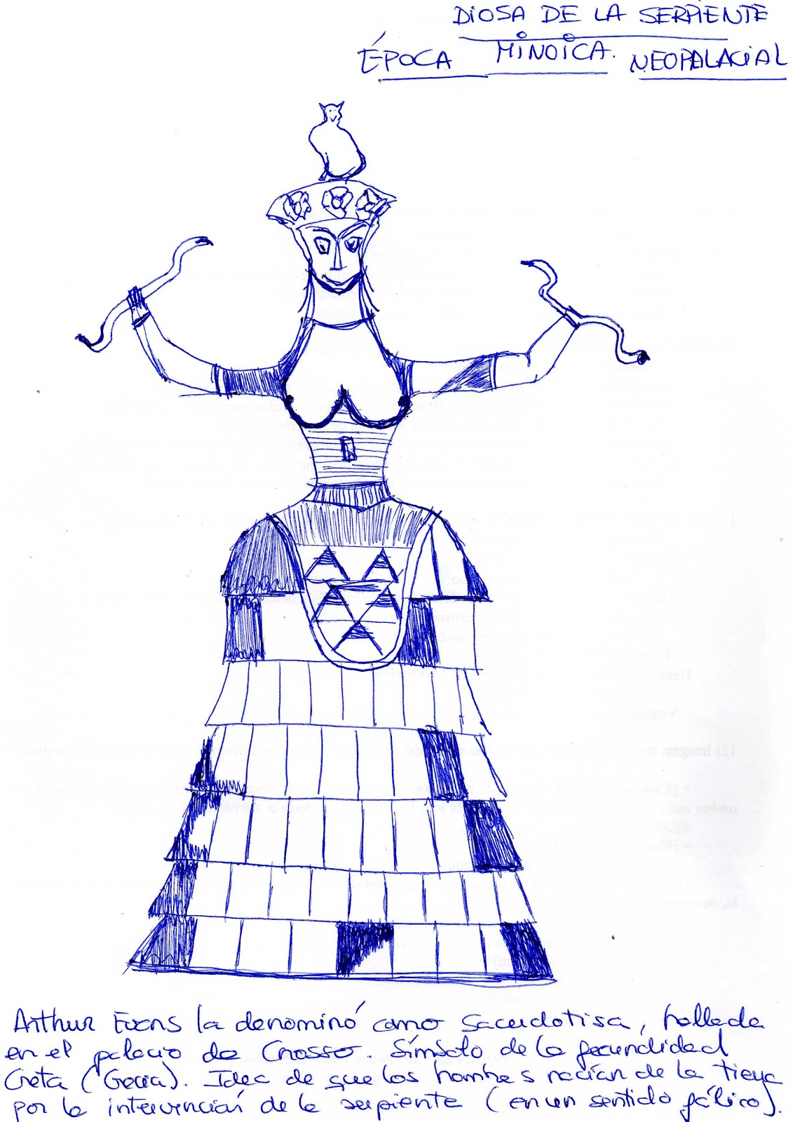 Historia del Arte Todo Derecho: DIOSA DE LA SERPIENTE DE LA EPOCA ...