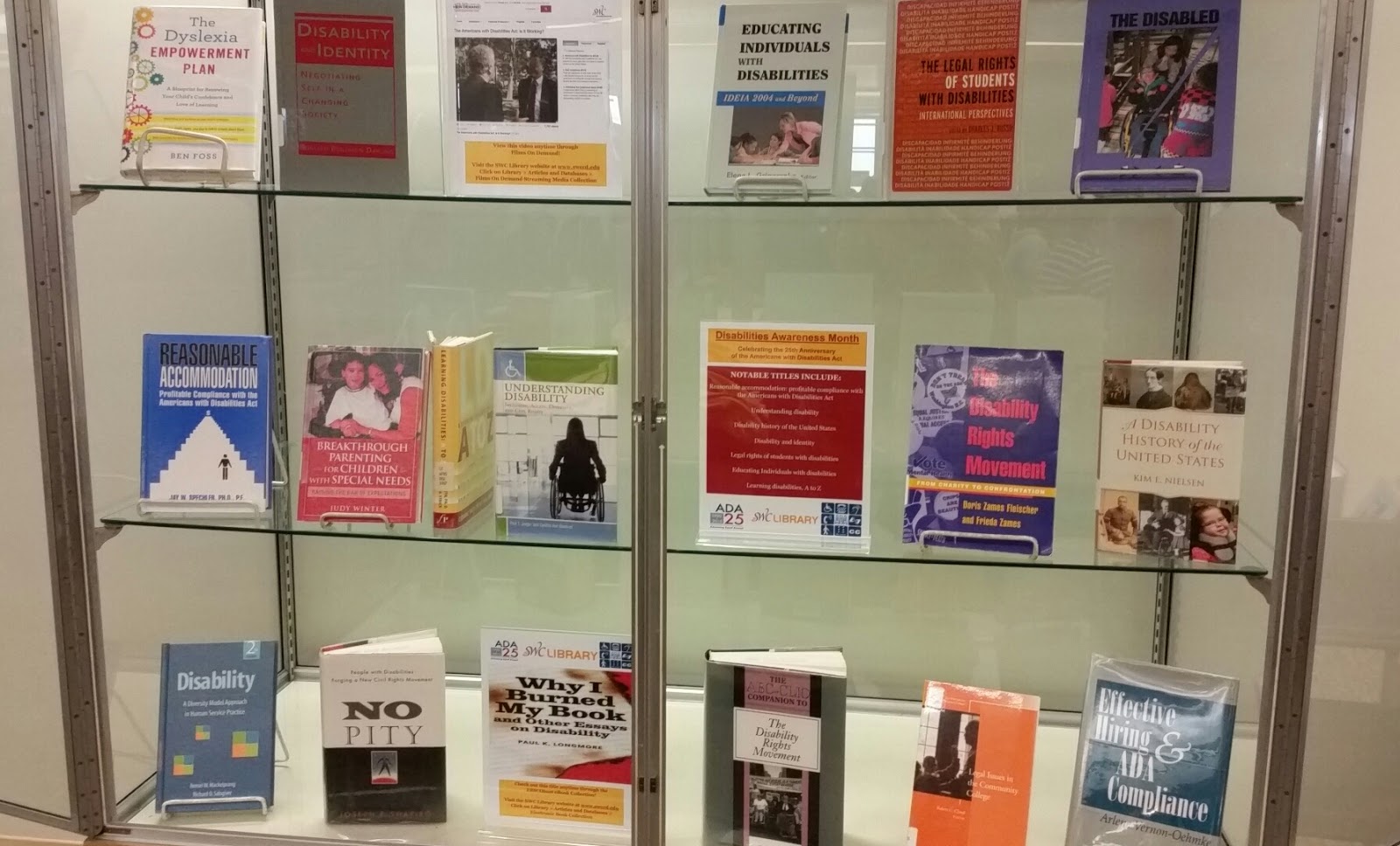 What's New @ SWC Library?: Disabilities Awareness Month