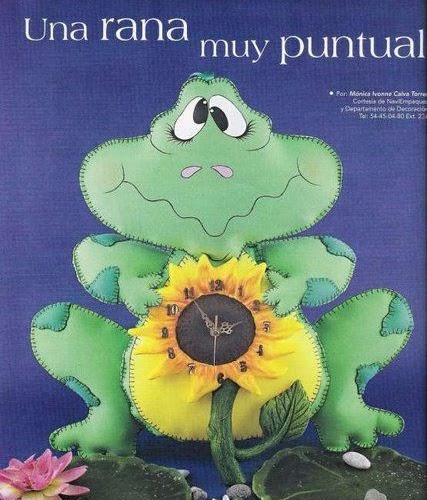 Sapo Relogio com moldes