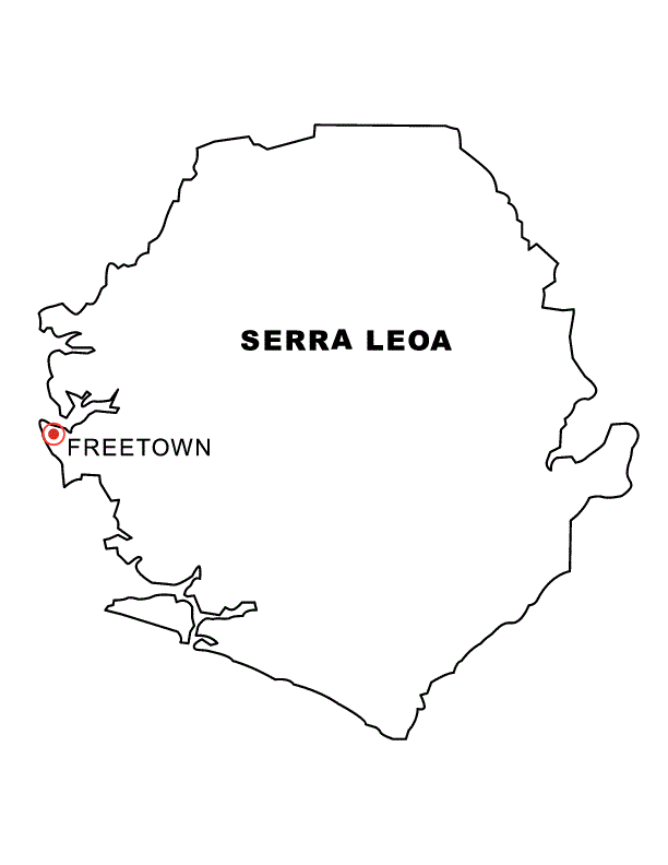 blog de geografia mapa de serra leoa para imprimir e colorir