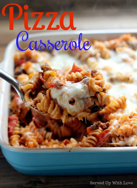 Pizza Casserole recipe from Served Up With Love is a family favorite recipe that is sure to please all the pizza lovers in your life. 
