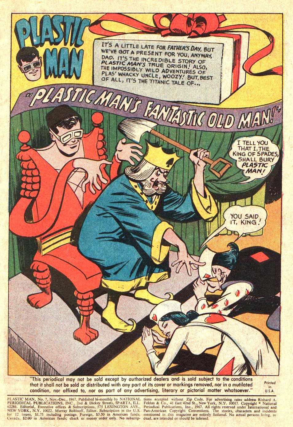 Read online Plastic Man (1966) comic -  Issue #7 - 3