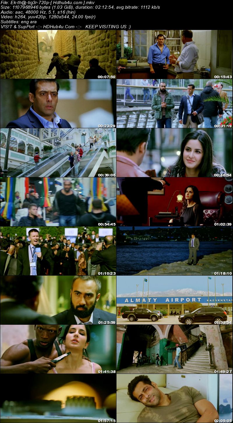Ek Tha Tiger 2012 Hindi Movie 480p BRRip MSubs 390MB Download