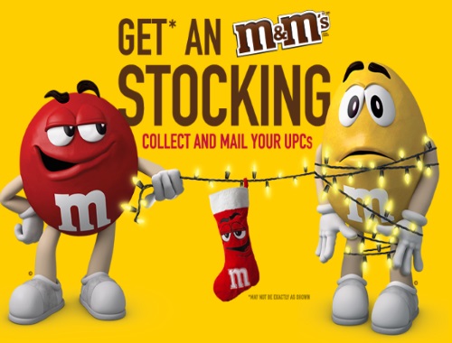 M&Ms Free Christmas Stocking M&Ms Free Christmas Stocking