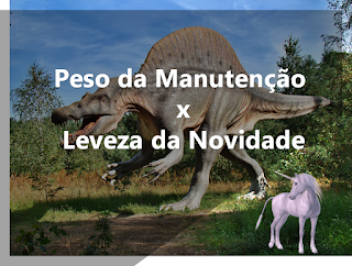 Peso da Manutenção x Leveza da Novidade