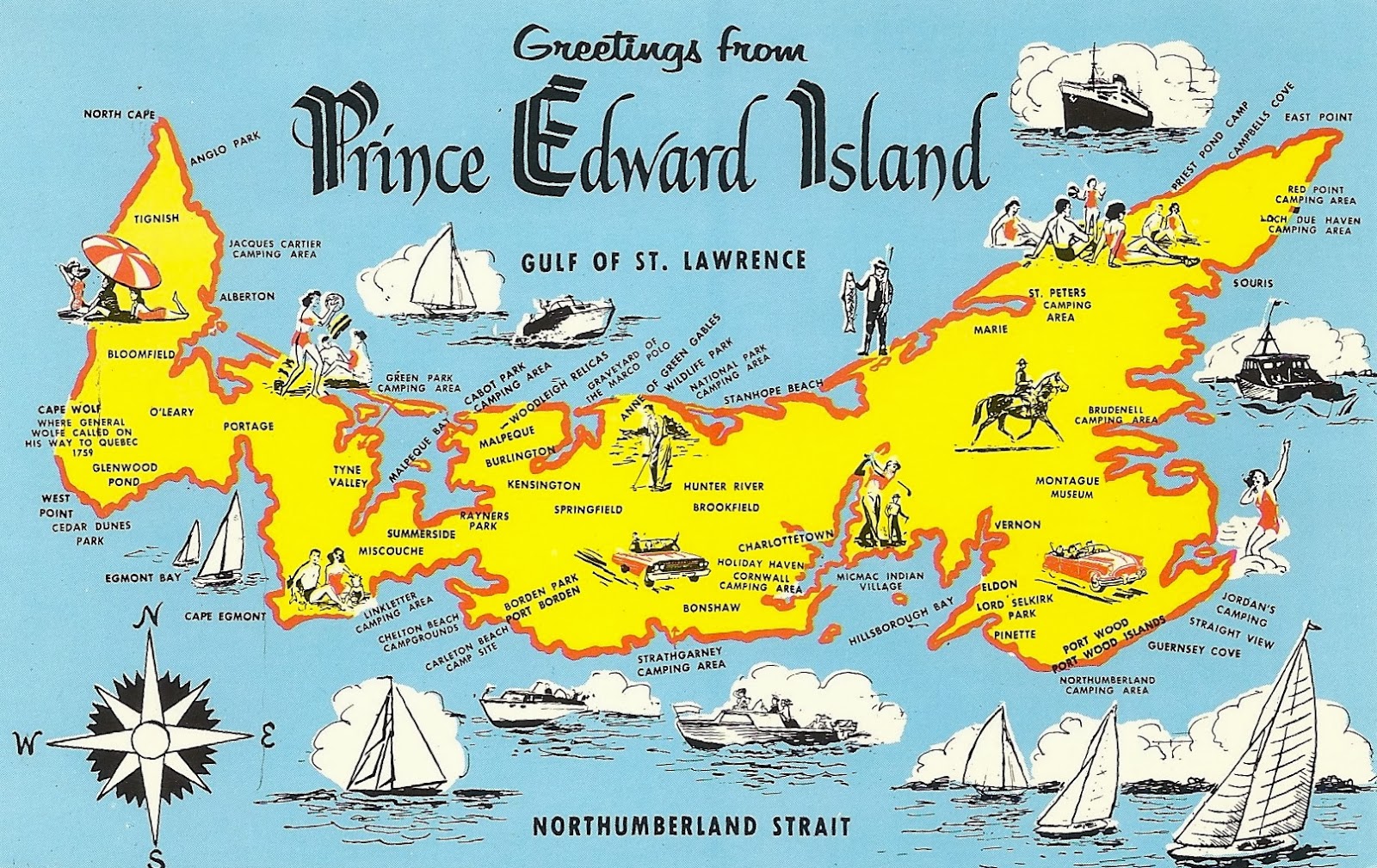 My Favorite Views Canada Prince Edward Island Map
