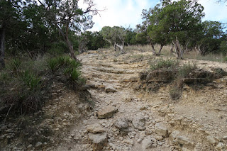 The rugged trail to White Rock Cave