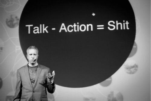 Wisdom Quote - Talk Less More Action