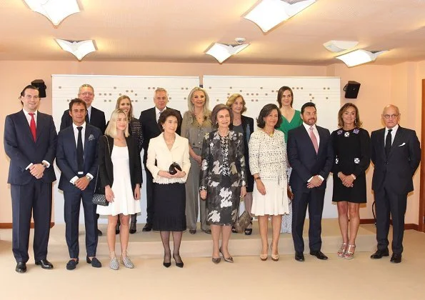 Queen Sofia of Spain attended the board meeting of the Queen Sofía College of Music. Queen Sofía, is the honorary president of the College of Music