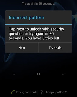 How to Unlock forgotten pattern lock in android smartphone without loosing your data.