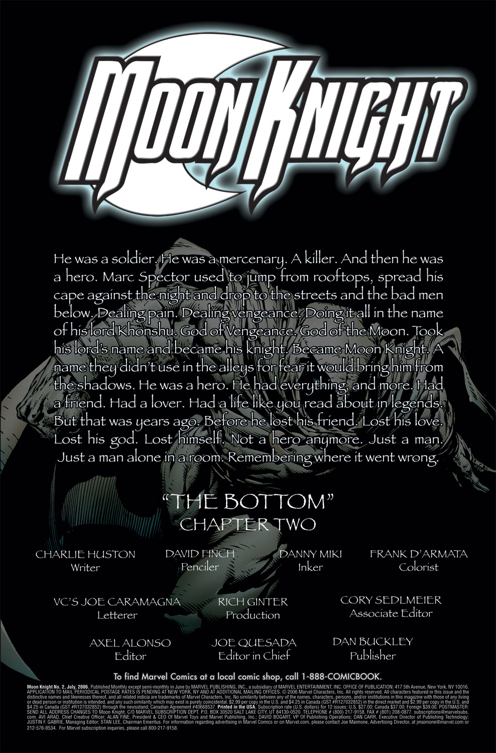 Read online Moon Knight (2006) comic -  Issue #2 - 2