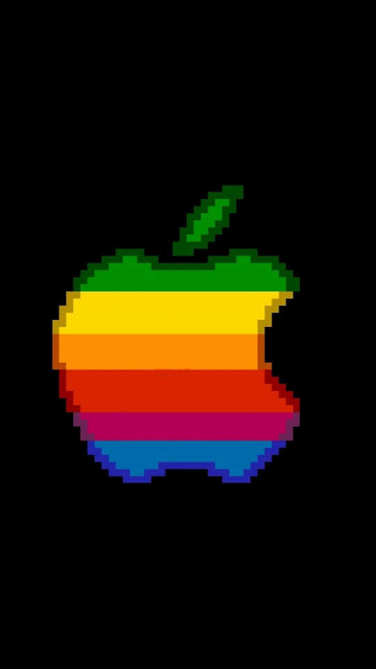 8bit Color Old Apple Logo  Galaxy Note HD Wallpaper