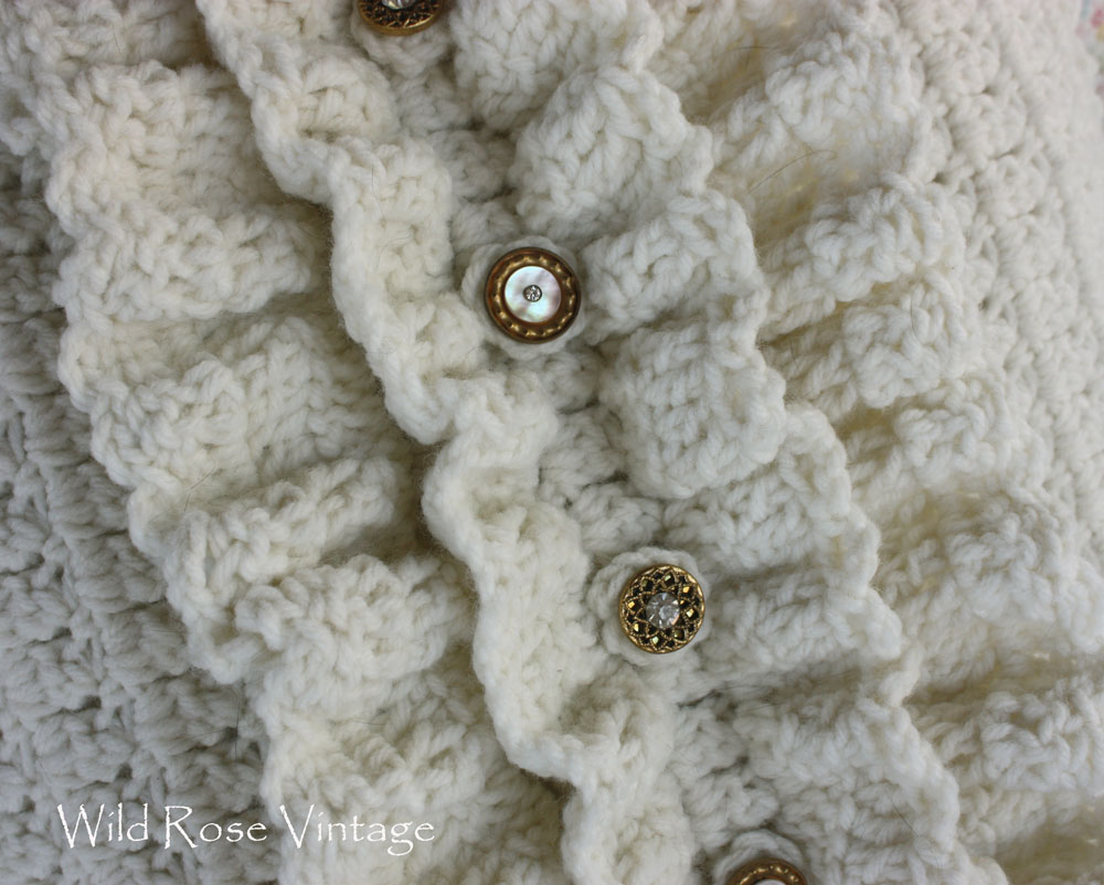 Wild Rose Vintage Crochet Ruffle Pillow wild-rose-vintage-crochet-ruffle-pillow