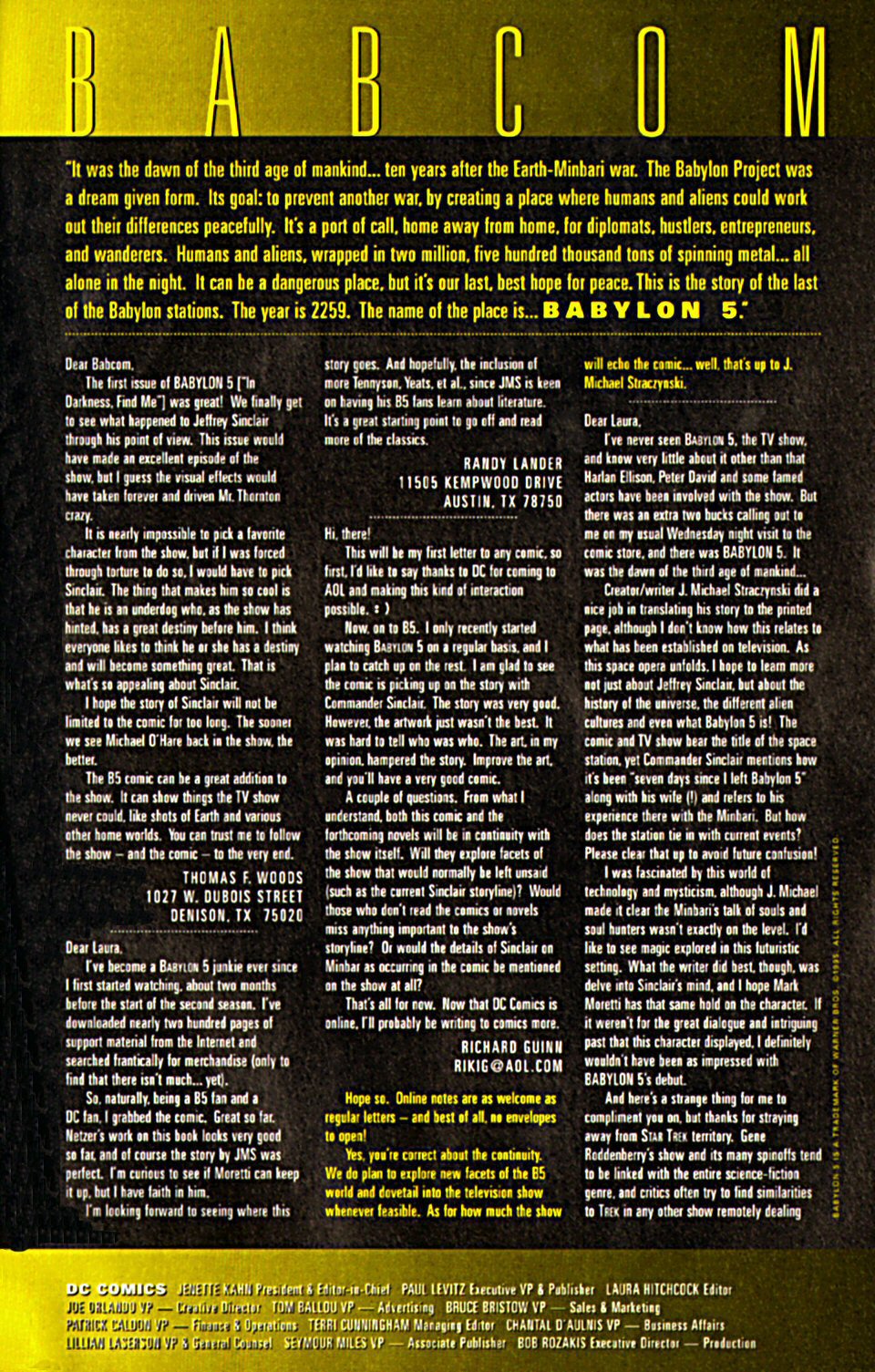 Read online Babylon 5 (1995) comic -  Issue #5 - 26