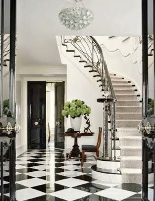 Return To Home The Black And White Checkered Floor Via La Dolce Vita The Black And White Floor