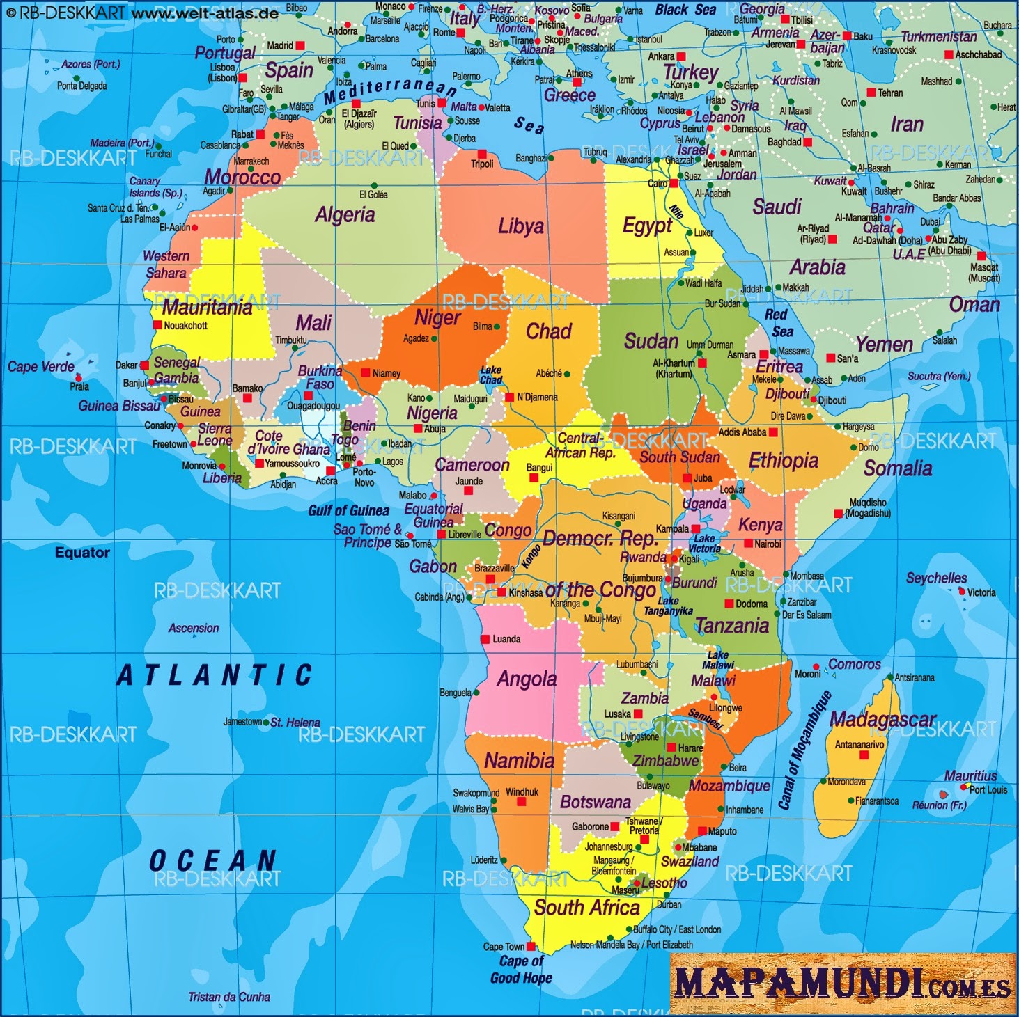 História Da África Mapa África Atual 3563