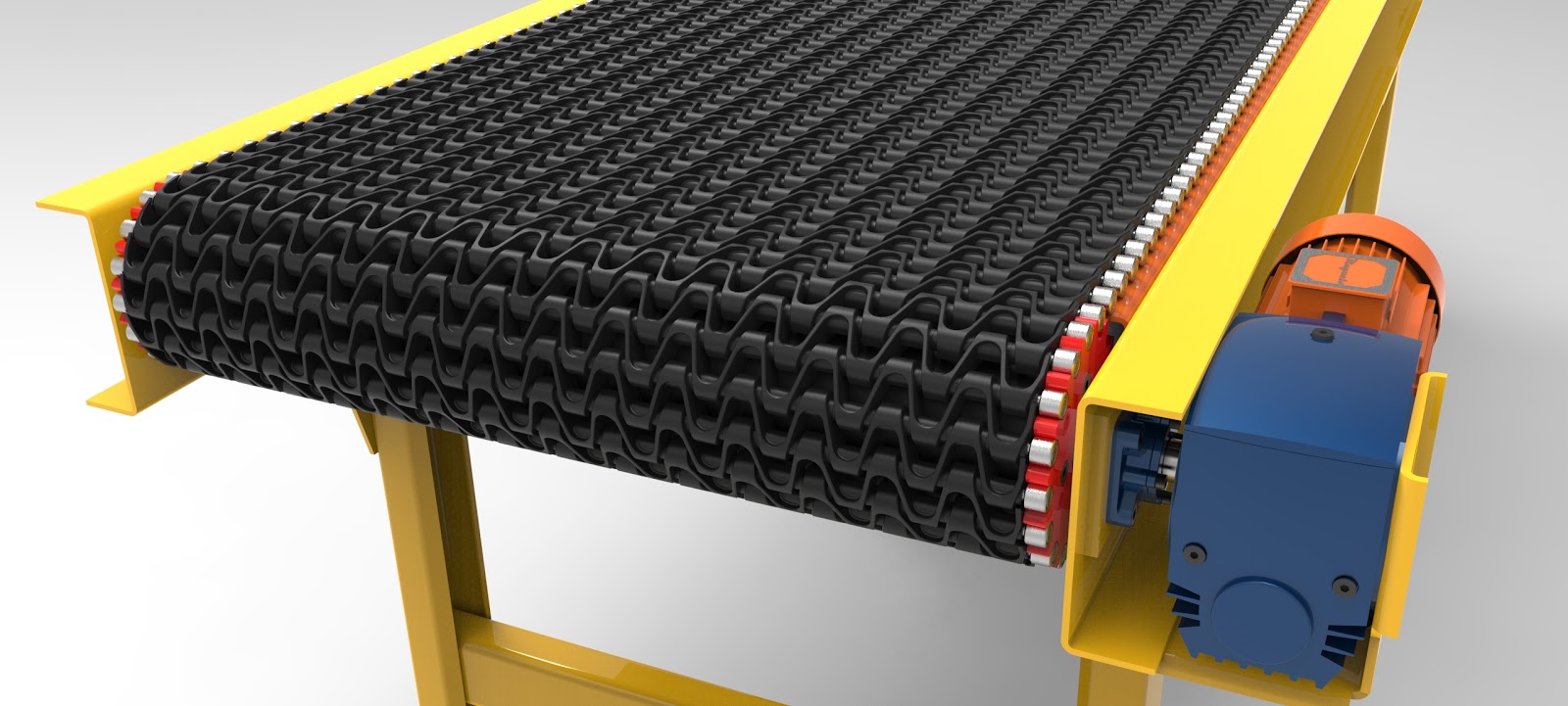Plastic Belt Conveyor Download free 3D cad models 100139