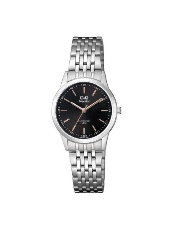 Ceas dama casual argintiu cu negru Q&Q Superior S281J222Y ieftin Ceas dama casual argintiu cu negru Q&Q Superior S281J222Y ieftin