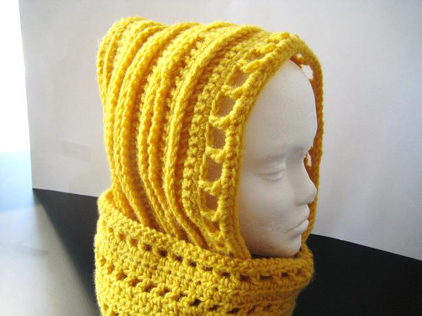 Aesthetic Hooded Scarf - AllFreeCrochet.com - Free Crochet