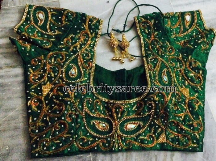Green blouse work Outlet