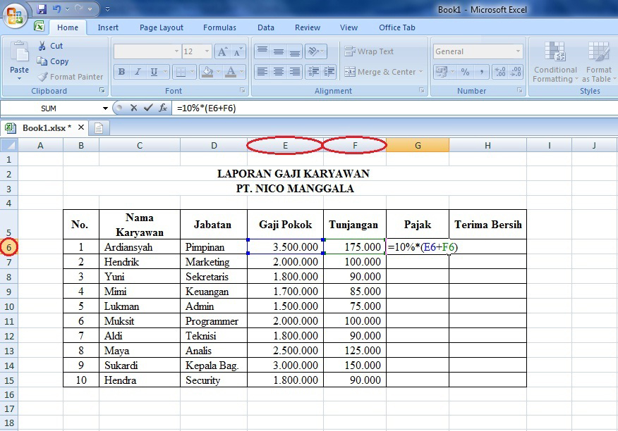 Belajar Rumus Microsoft Excel 2010 Pdf Belajar Rumus Microsoft Excel 2010 Pdf
