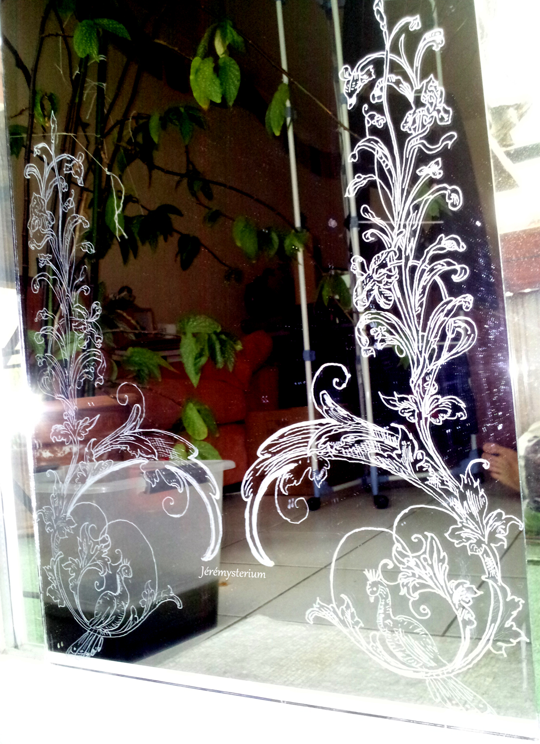 Jérémysterium Gravure d'un miroir (néo art nouveau)