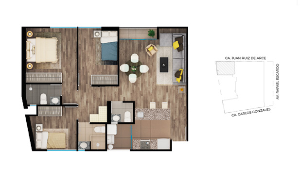 PLANOS DEPARTAMENTOS DE 75M2 : PLANOS DE CASAS GRATIS Y DEPARTAMENTOS ...