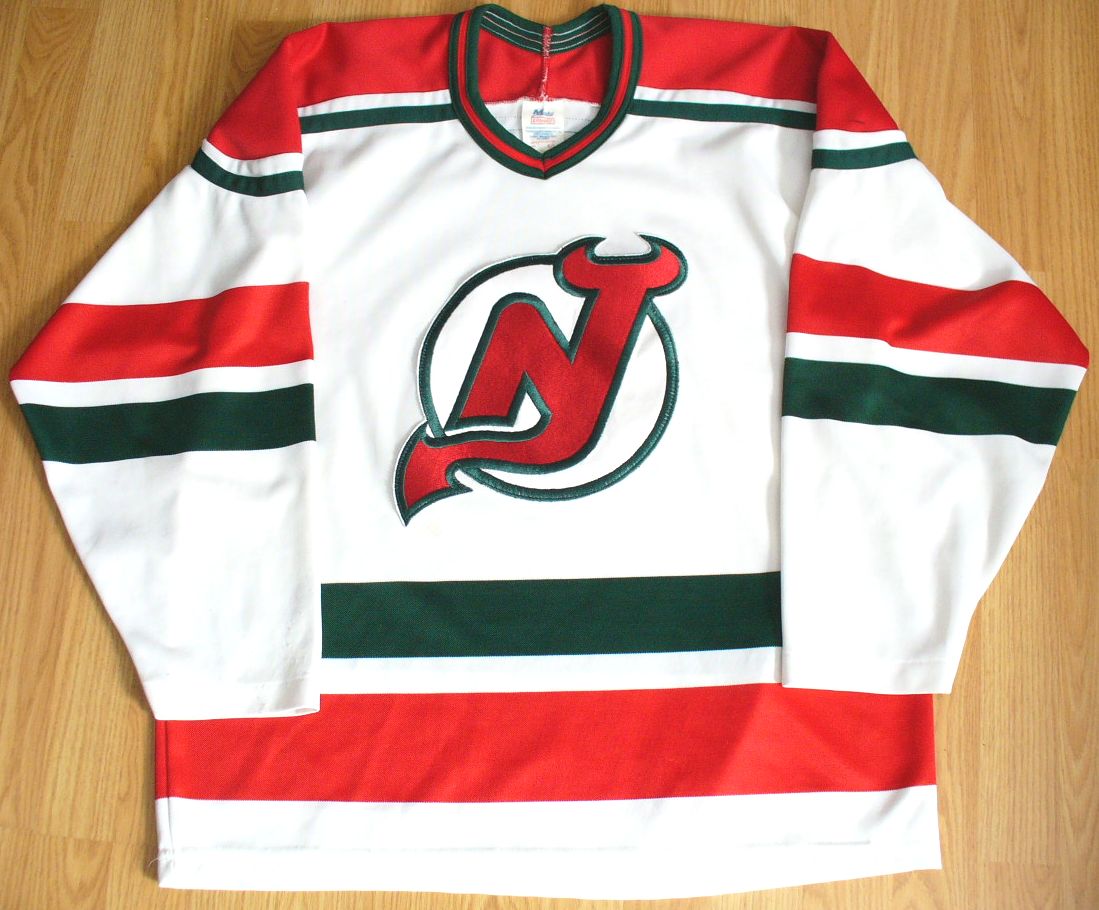new jersey devils green and red jersey