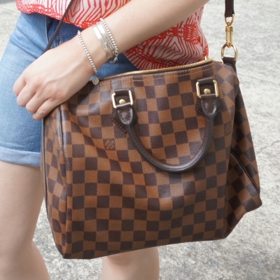 LOUIS VUITTON DAMIER EBENE, CLEANING, CONDITIONING, HOW TO, SPEEDY  BANDOULIERE 30