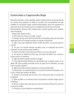 Apoyo Primaria Español 1er grado Bimestre 4 lección 9 Una entrevista 