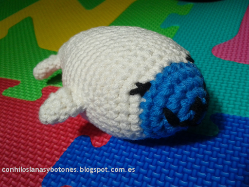 conhiloslanasybotones - foca amigurumi ganchillo