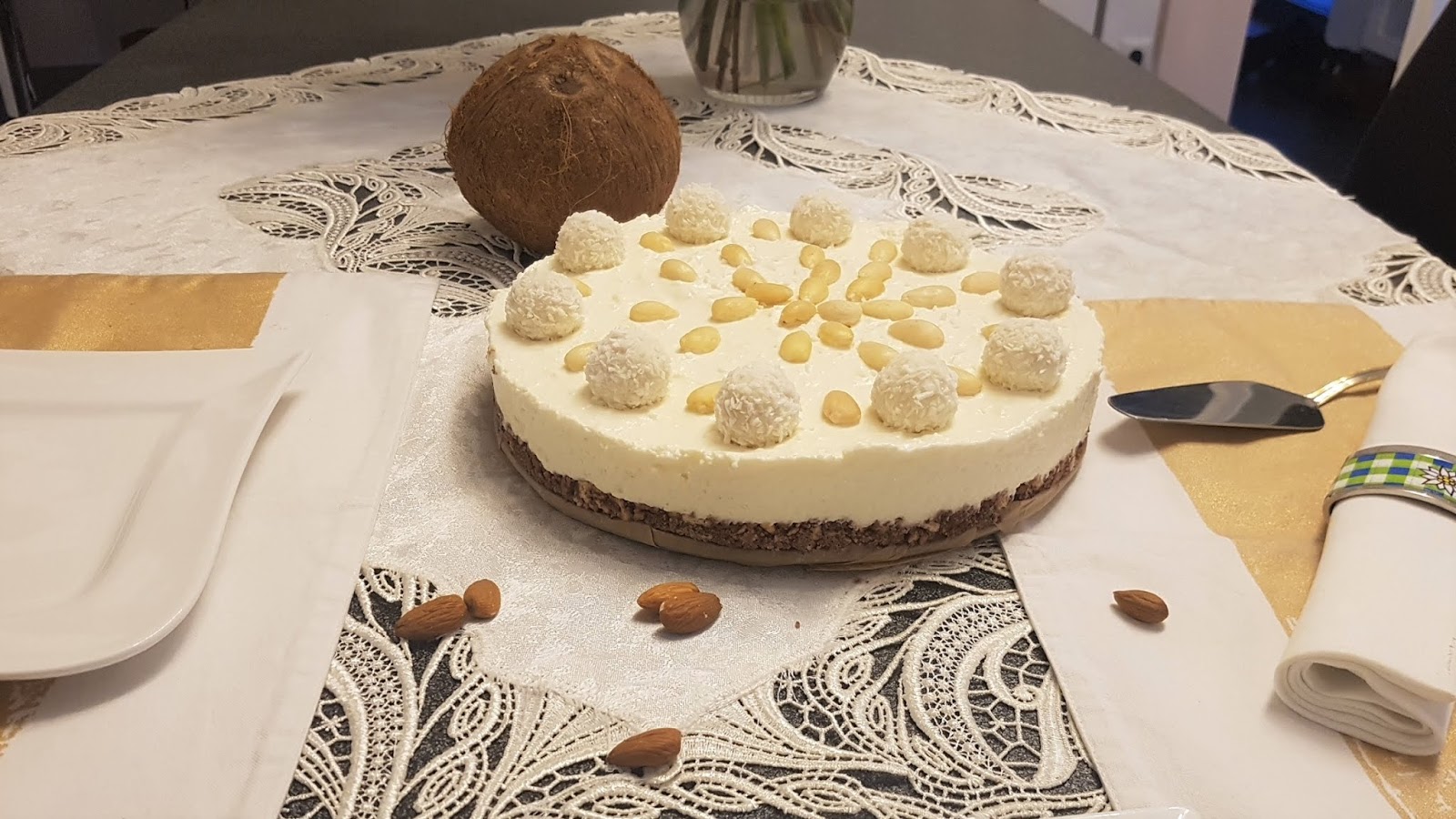 Raffaello Torte Mit Keksboden Aus Doppelkeksen Simpel Lecker Ohne Backen