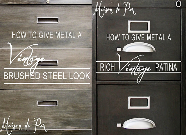 How to give metal a vintage brushed steel look -Maison de Pax 