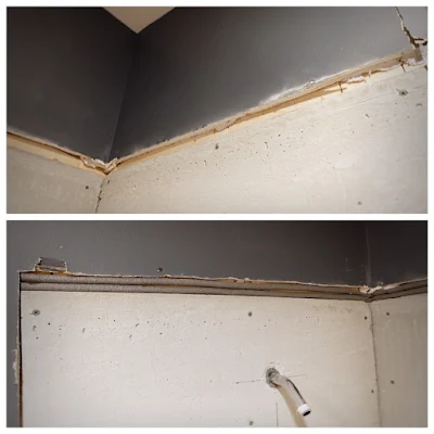 gap filler before after cement board drywall