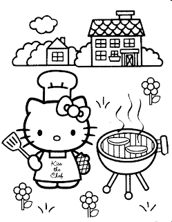 Hello Kitty coloring page