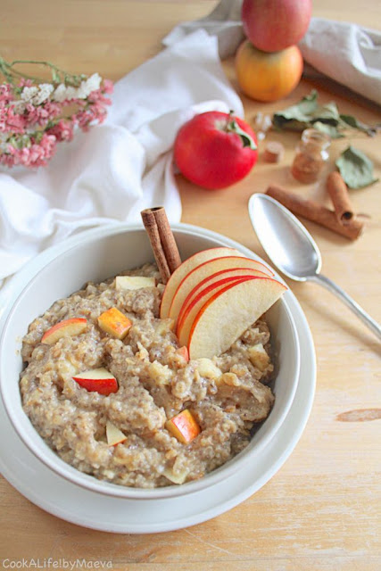 Porridge pomme cannelle façon tarte aux pommes • Cook A Life! by Maeva