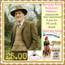BBC's Wartime Farm Pullover link to pattern