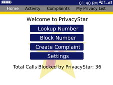 New Features for PrivacyStar BlackBerry App updated