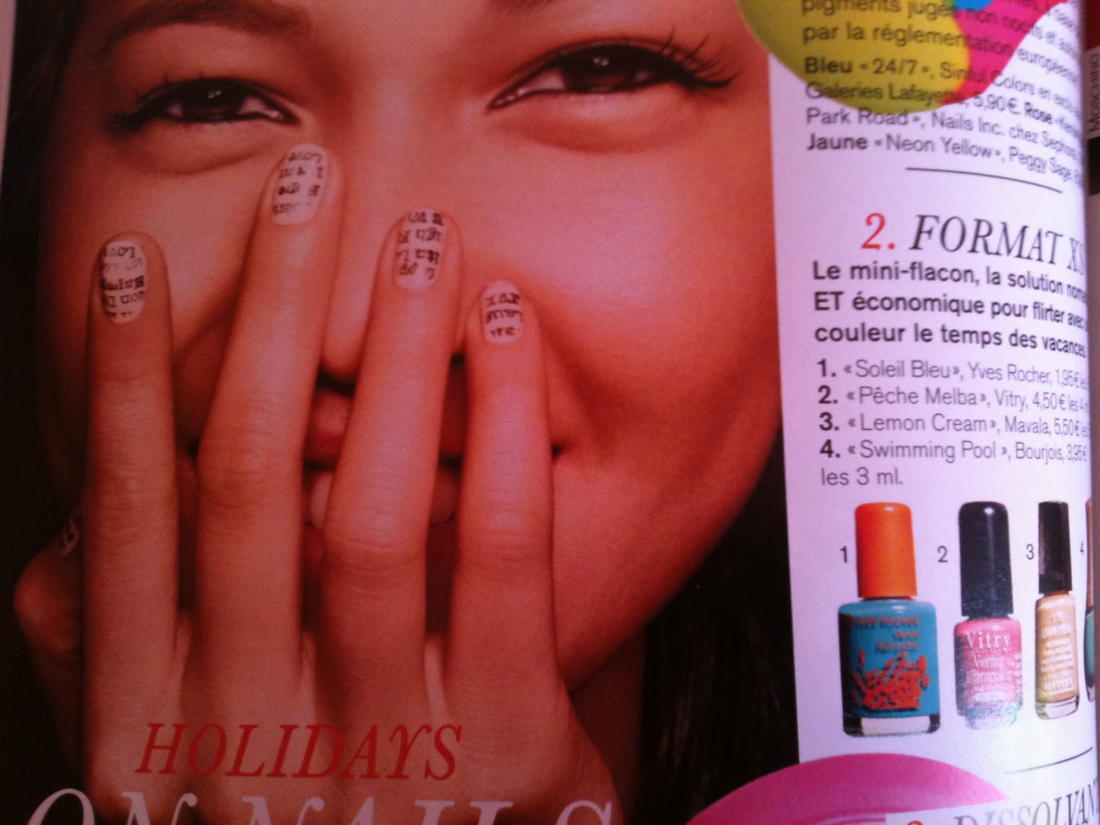 TheWaveOfBeauty Tuto NailArt " Papier Journal