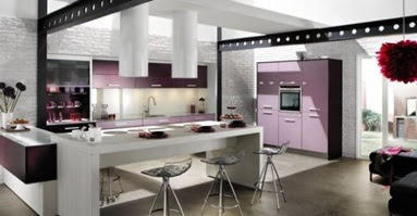 decora y disena: Cocinas Modernas Color Berenjena