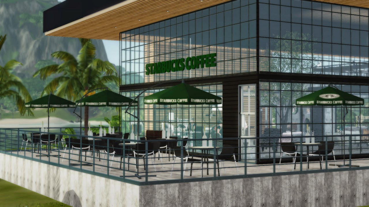 My Sims 3 Blog Starbucks Coffee Shop by The77sims3