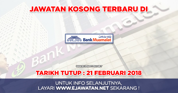 jawatan kosong bank muamalat 2018