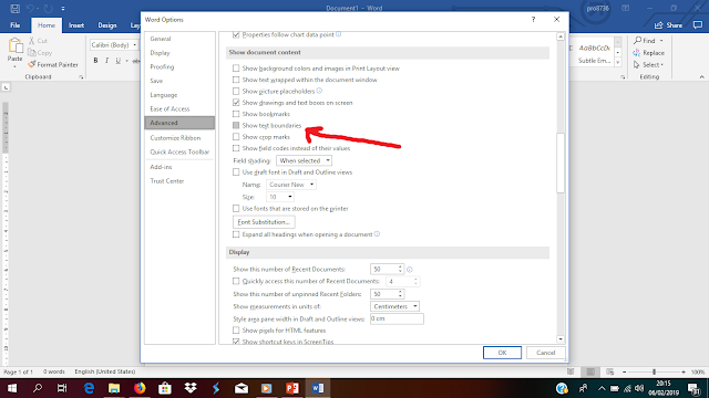 Cara Menampilkan Batas Teks pada Microsoft Office Word