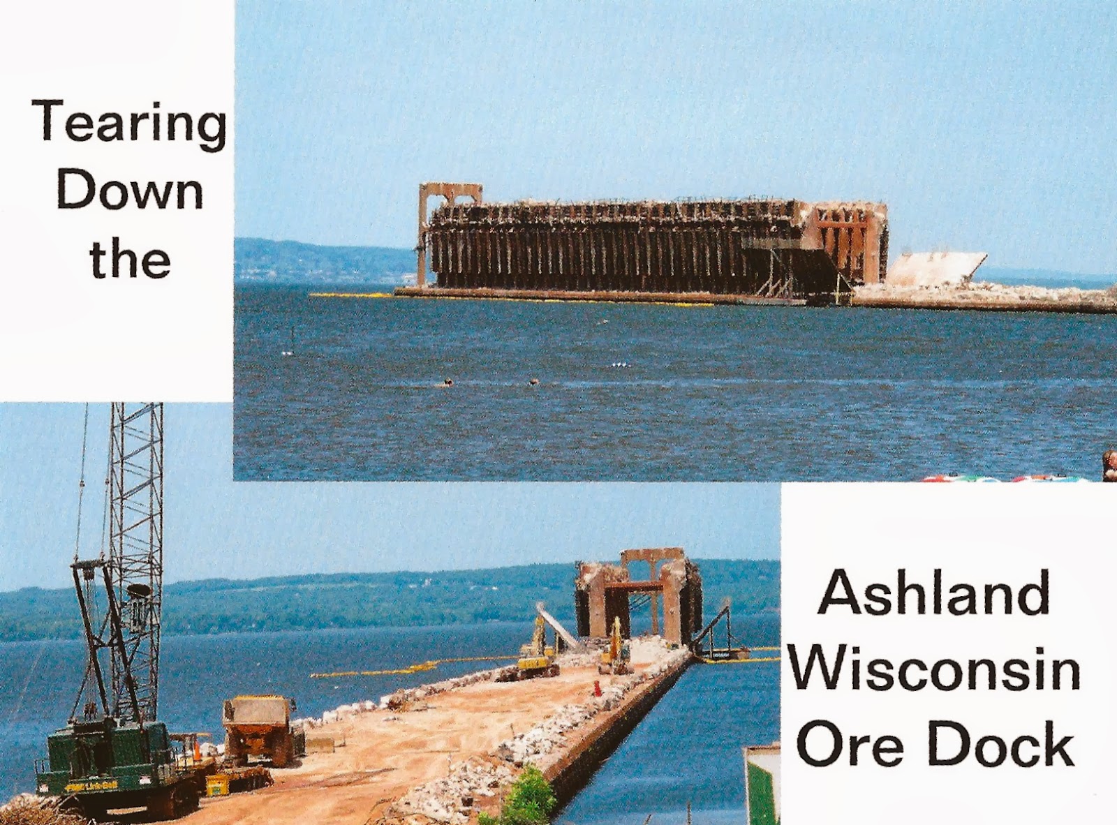 My Favorite Postcards Ore Docks of Ashland Wisconsin, Then and Now