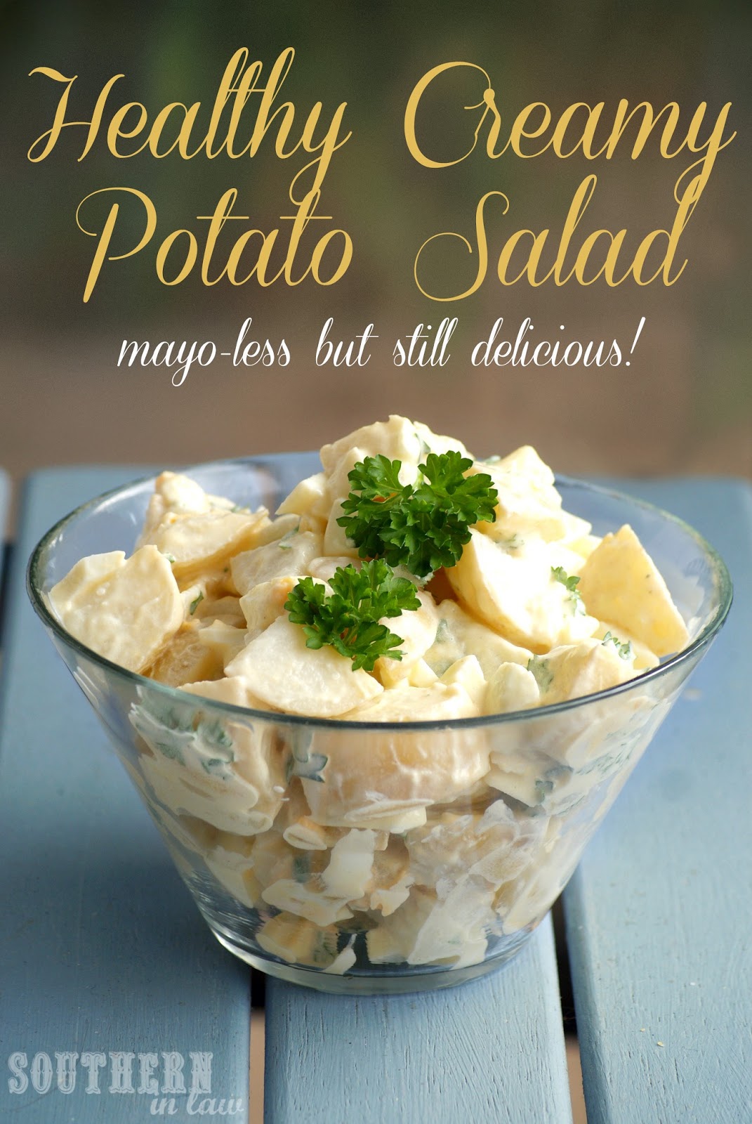 Southern In Law Recipe Healthy Potato Salad (Mayoless but so creamy!)