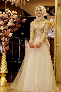 Gaun Pengantin Muslimah Simple Tapi Elegan